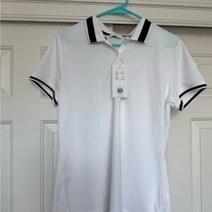 Lady Hagen White and Black Short Sleeve Tee